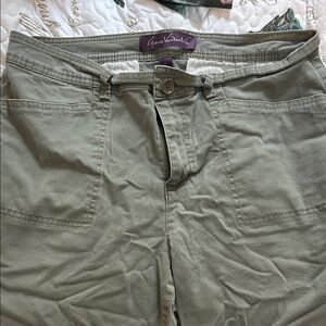 Gloria Vanderbilt Olive Green Pants